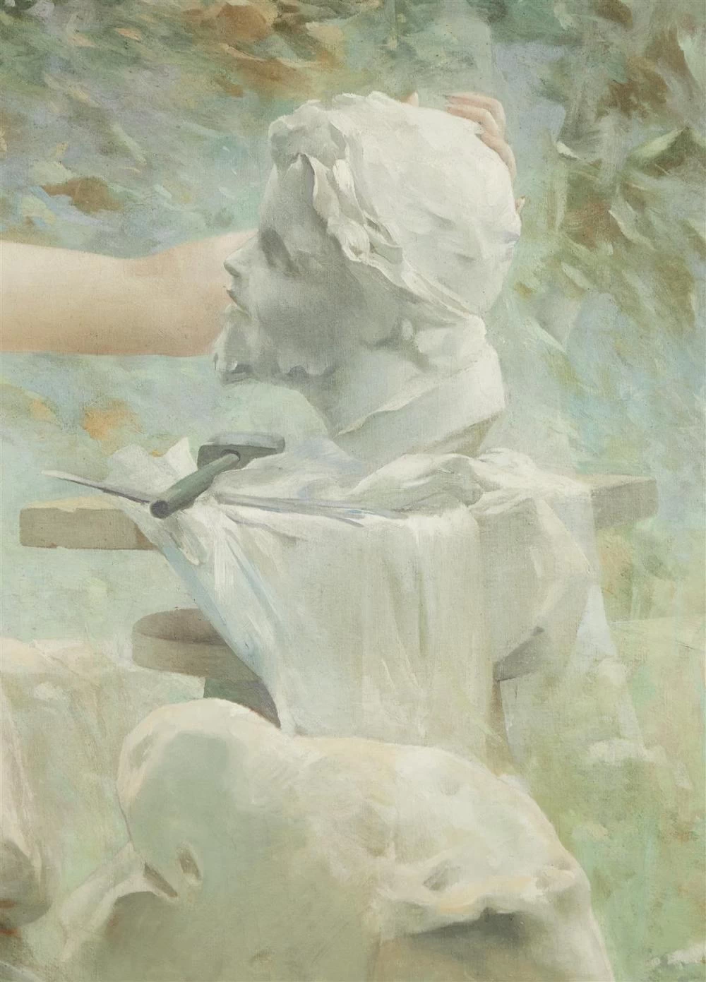 François Paul Auguste Quinsac - Allegoria della scultura, dettaglio 1